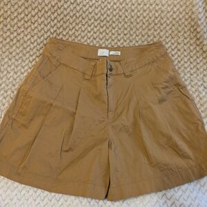 a new day Women's Brown Pleated Shorts
